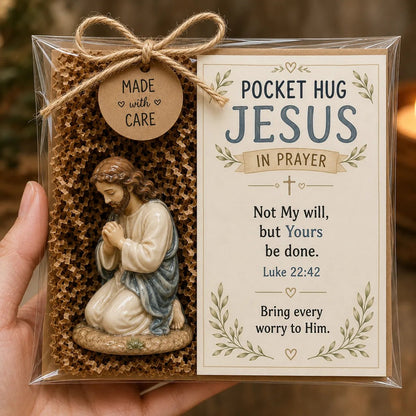 ✝️ Christian Pocket Blessing Keepsake Gift Set Collection | Devotional Figure, Scripture-Inspired Encouragement Card & Gift-Ready Packaging Included 🤍