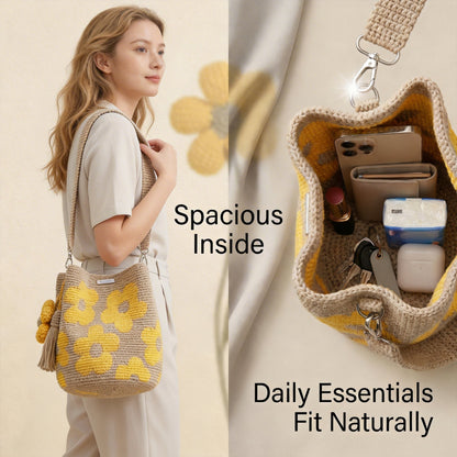 🔥Mother's Day Coming Soon: 49% OFF-Handmade Crochet Flower Tote 🌼✨