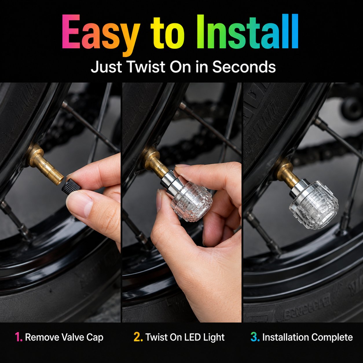 LED Tire Valve Stem Lights