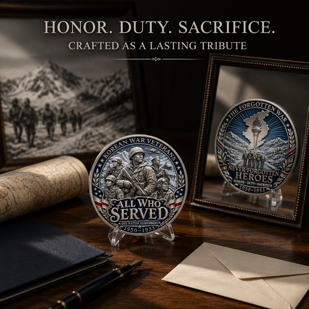 Korean War Veterans 1950-1953 Commemorative Metal Medal
