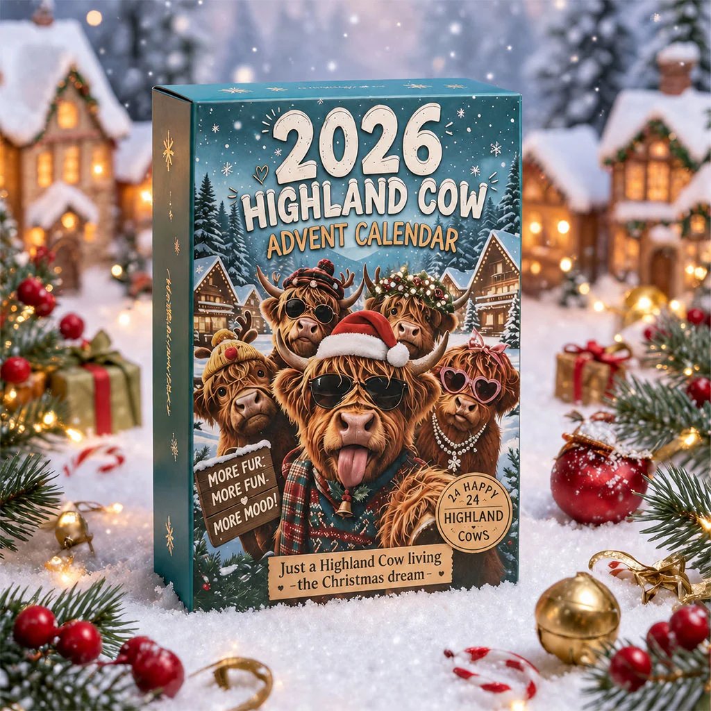 🔥Last Day 49% OFF - 🐂🎁2026 Highland Cow Advent Calendar | Every Day Brings New Surprises(📦Buy 2 Free Shipping)