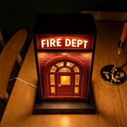 🔥 Fire Dept Vintage Lamp👩‍🚒Light Up a Story of Courage✨ Buy 2 Free Shipping