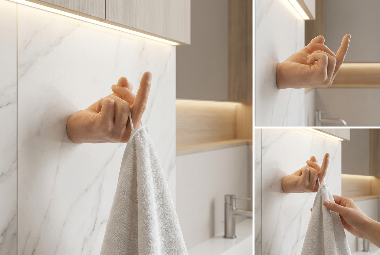 The Middle Finger Towel Hook | Give Your Bathroom Some Attitude