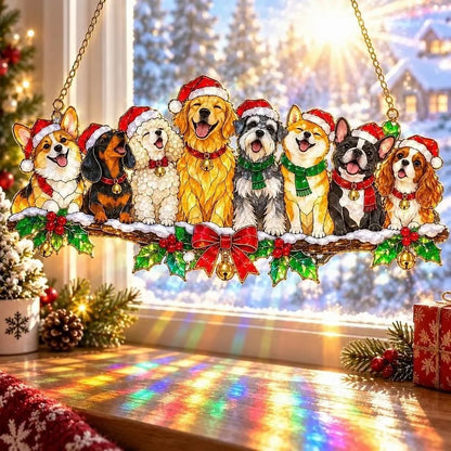 ✨ Whimsical Winter Suncatchers(11 types) | Shatterproof "Stained-Glass" Acrylic Window Hangings 🎄