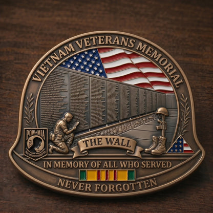 🇺🇸 Last Day Promo: 50% OFF 🎖️ -Vietnam Veteran M1 Helmet Tribute Commemorative Challenge Coin