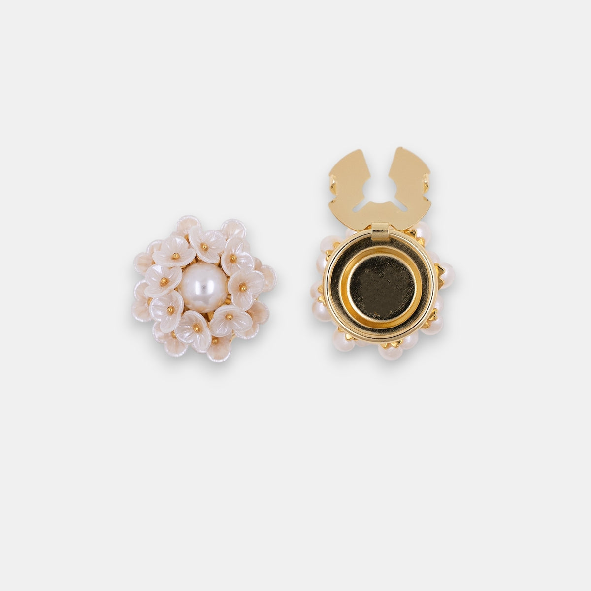 🔥BUY 1 GET 1 FREE - The "Vintage Blossom" Snap-On Button Cover