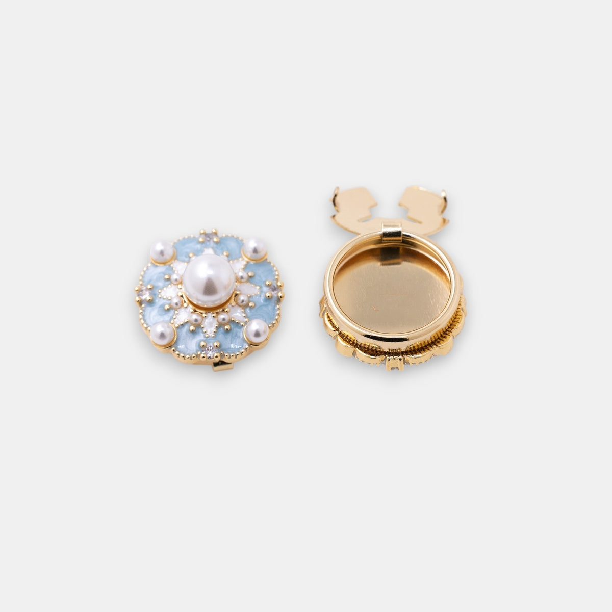 🔥BUY 1 GET 1 FREE - The "Vintage Blossom" Snap-On Button Cover