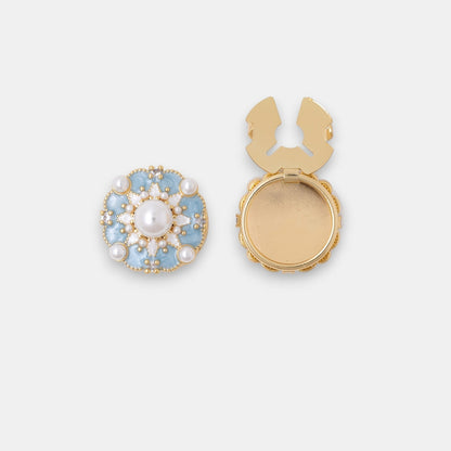 🔥BUY 1 GET 1 FREE - The "Vintage Blossom" Snap-On Button Cover
