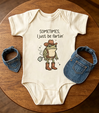 🔥Hot Sale 49% off🌟Sometimes I Just Be Fartin' Onesie, Funny Baby Onesie
