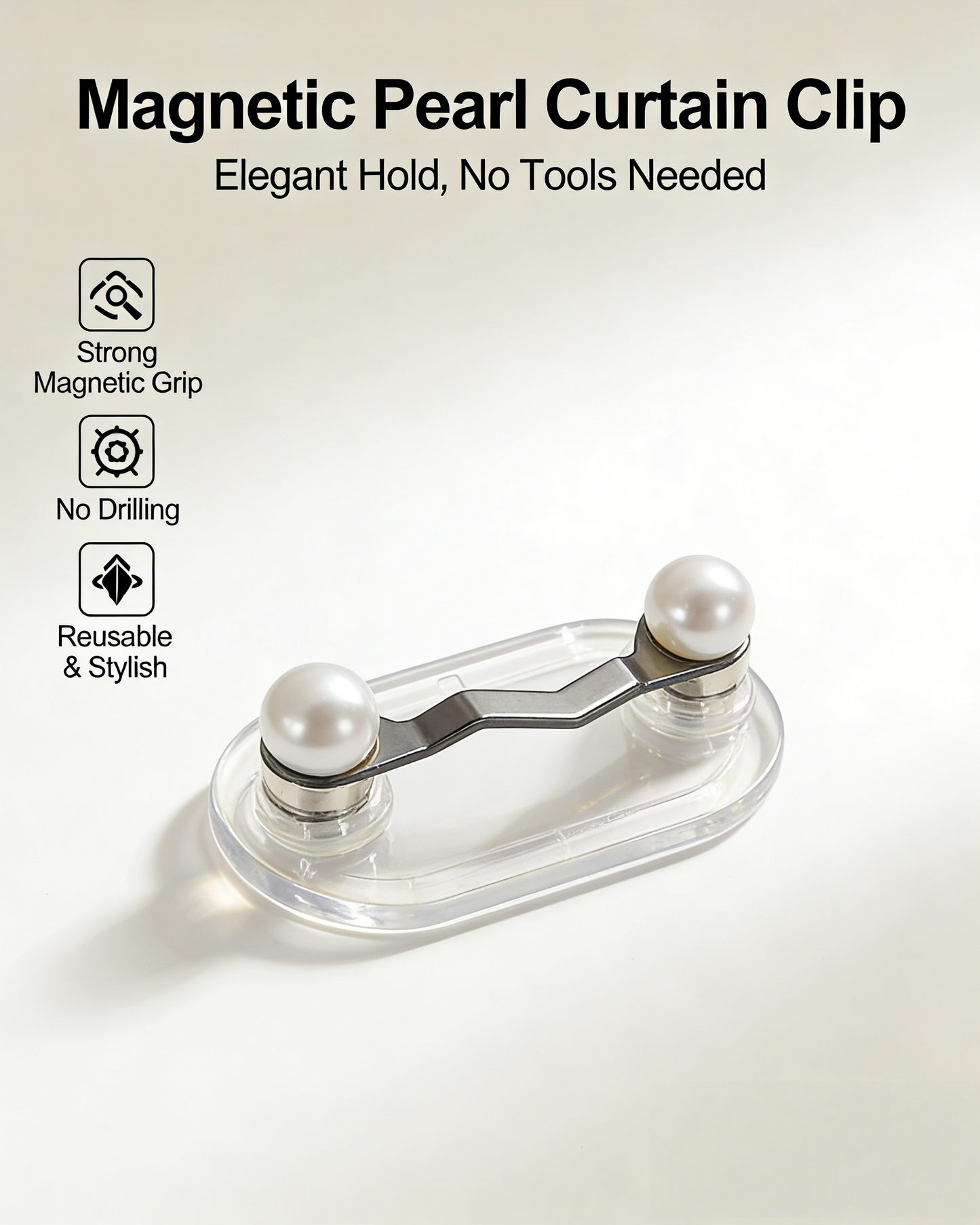 🧲 Magnetic Eyeglass Holder Clip, Universal Glasses Hanger for Readers, Blue Light Glasses & Sunglasses, No More Lost Eyewear