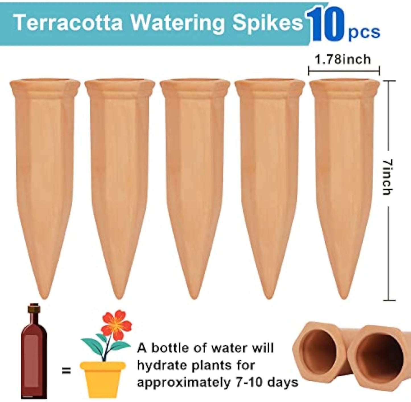 🔥Last Day Promo: 67% OFF -Terracotta Self Watering Spikes