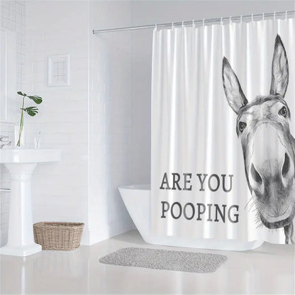Funny Donkey Shower Curtain