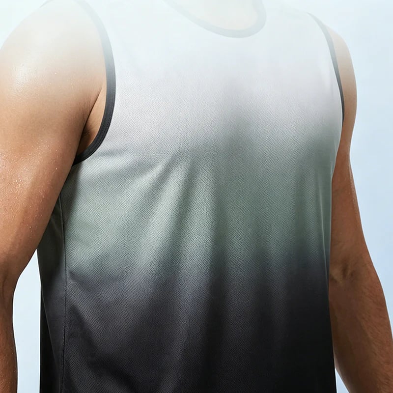 Men's gradient tank top – quick-drying, 3D fit, and breathable