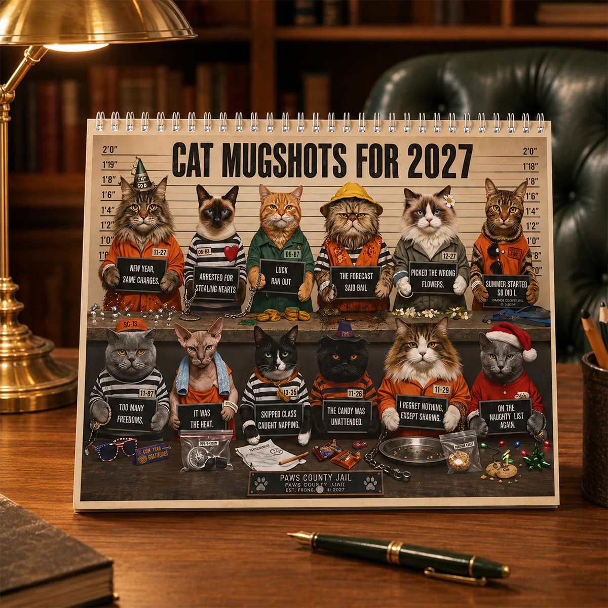 🔥Last Day 50% OFF - 😂Cat Criminal of the Day 2027