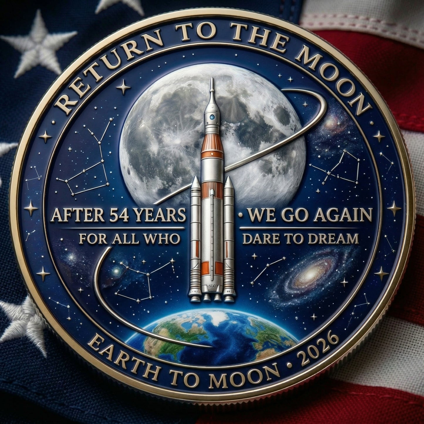 👩🏻‍🚀A TRIBUTE TO THE EXPLORERS - 🚀Artemis II Lunar Legacy Commemorative Coin🌙