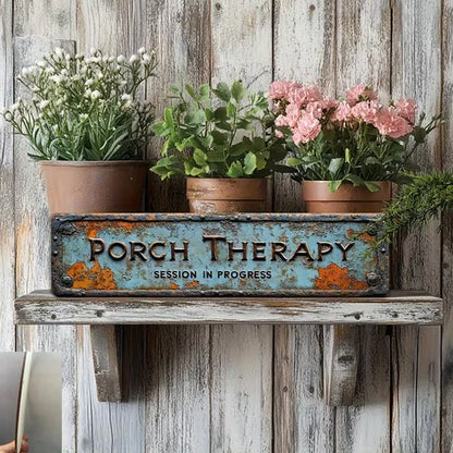 🏡Summer Sale 49% OFF🔥Country-style "Porch Healing" Metal Sign