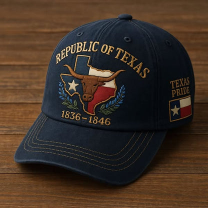 Republic of Texas Commemorative Embroidered Hat – Show Your Texas Pride