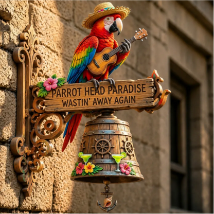 🦜Last Day 50% Off - Parrot Head Paradise Wall-Mounted Doorbell