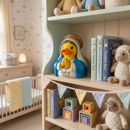 Jesus & Virgin Mary Duck Figurines – The Faithful Duck Collection | A Heartwarming Reminder of Faith, Grace & Heavenly Love