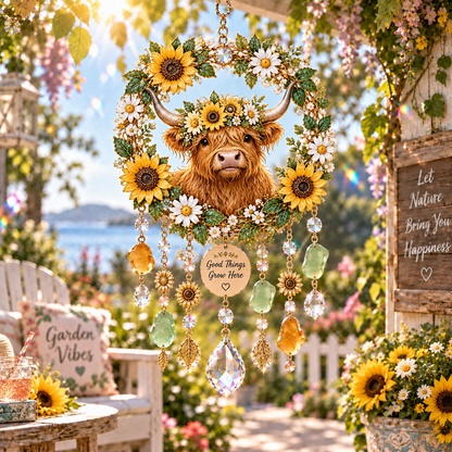 Whimsical Acrylic Wind Chime Suncatchers | Meaningful Animal Pendants with Sparkling Crystals ✨