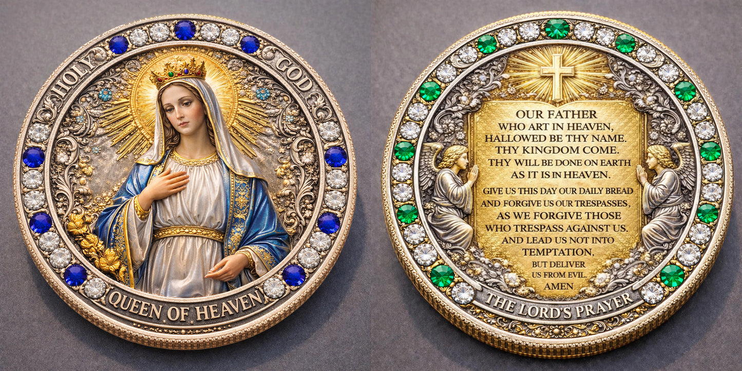 🌟 Flash Sale - Blessed Virgin Mary & The Lord's Prayer Commemorative Coin