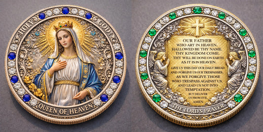 🌟 Flash Sale - Blessed Virgin Mary & The Lord's Prayer Commemorative Coin
