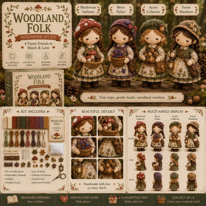 Last Day:49% OFF🧵 Tiny Worlds Collection – Patchwork DIY Kit Series