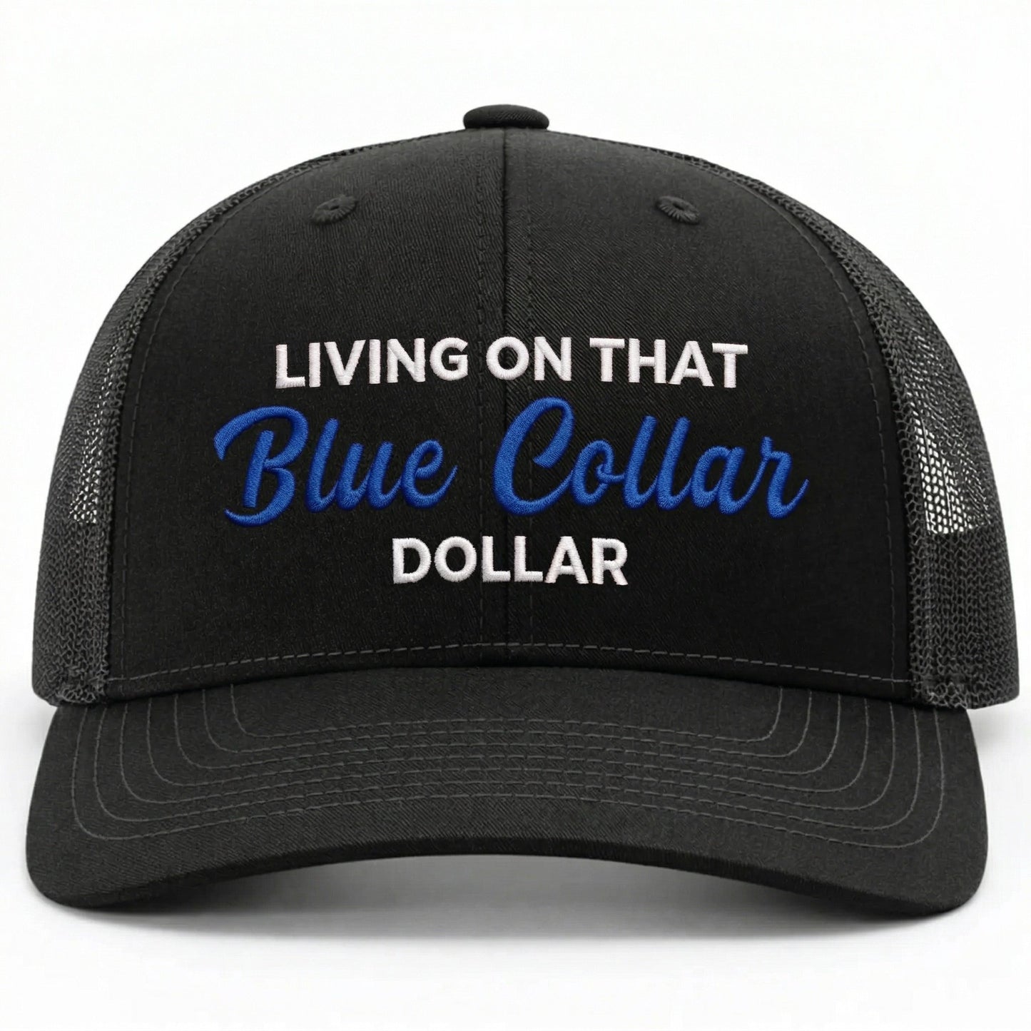 🔥LAST DAY 49% OFF-🛠️🧢Blue Collar Dollar Trucker Hat – Proud Workwear Cap