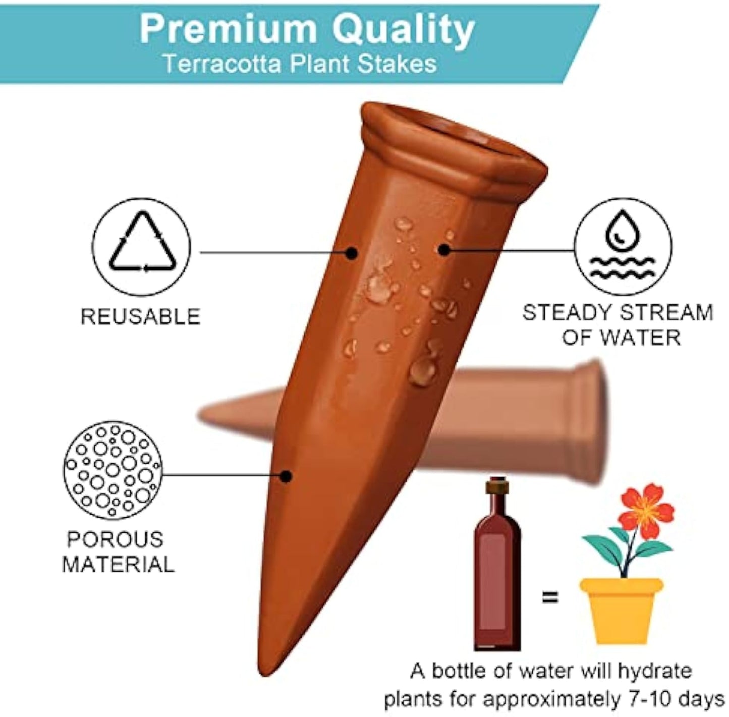 🔥Last Day Promo: 67% OFF -Terracotta Self Watering Spikes