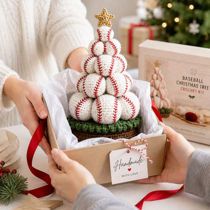 🔥LAST DAY 50% OFF - 🎄Sports Ball Christmas Tree Crochet Kit