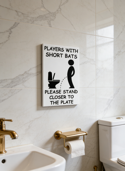 Baseball Humorous Theme Sign – 8x12 Inch Wall Decor