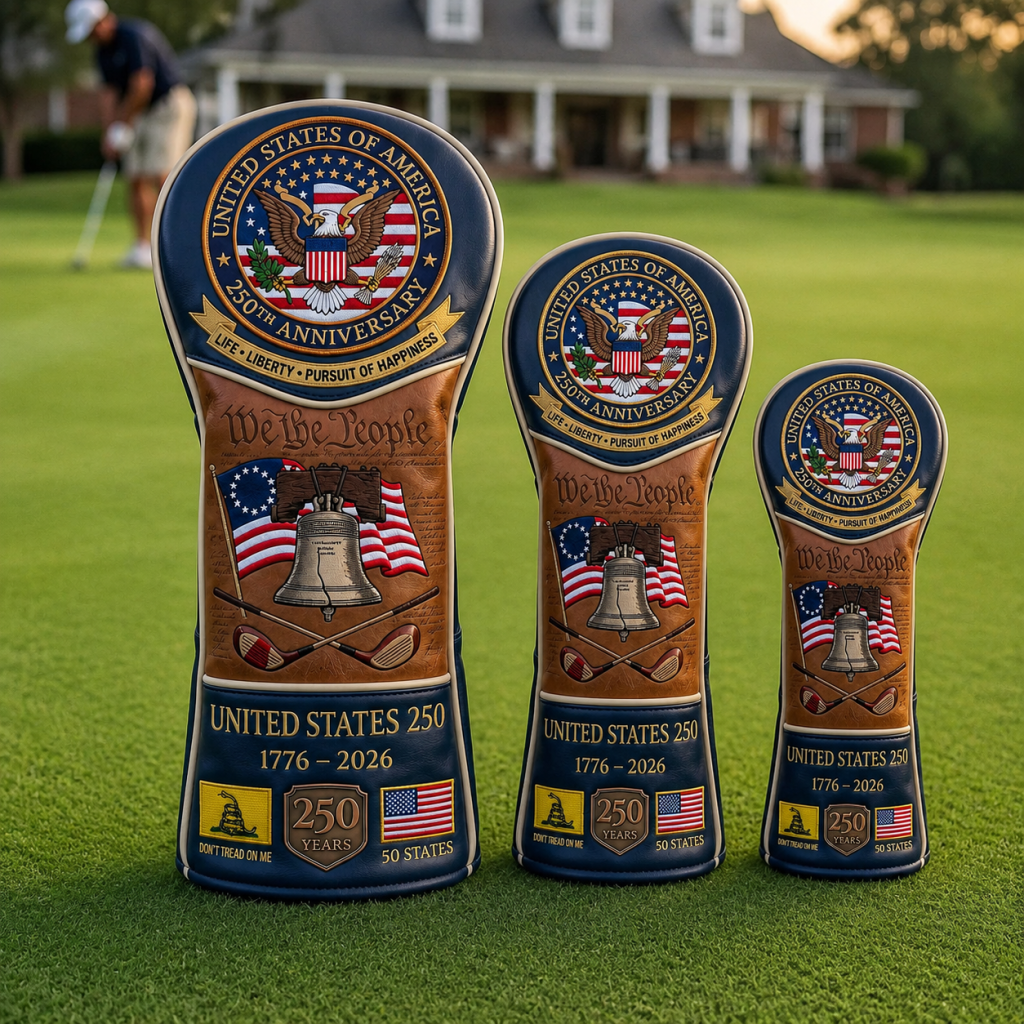 🎖️ Last Day Promo: 49% OFF ⛳️|🇺🇸 United States 250th Anniversary Elite Leather Golf Head Cover
