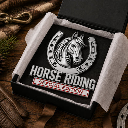 🐎 Horse Riding Special Edition Chrome Metal Car Emblem