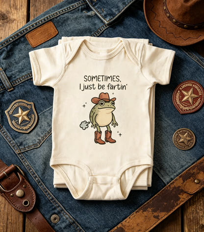 🔥Hot Sale 49% off🌟Sometimes I Just Be Fartin' Onesie, Funny Baby Onesie