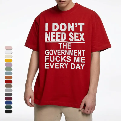 🔥LAST DAY 49% OFF-Gov Fk Me Every Day T-Shirt, Graphic Round Neck Shirt