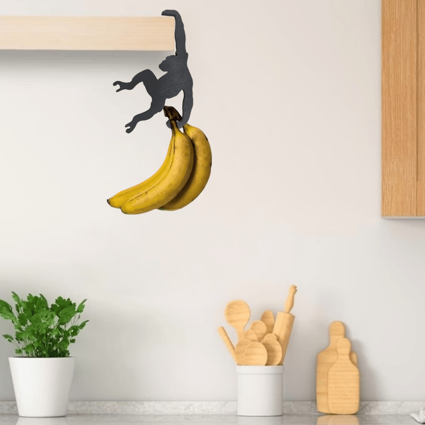 🐵🍌 Monkey Hanger Hooks – 3-Pack Space- Saving Utility Hooks