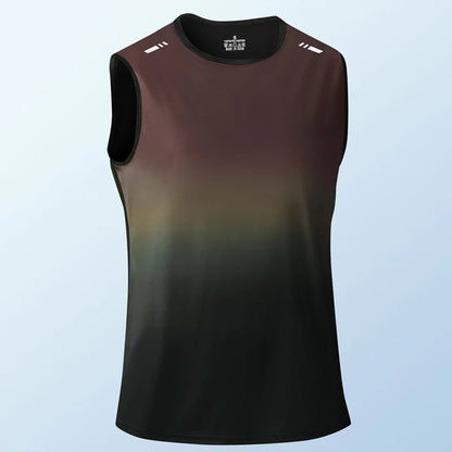 Men's gradient tank top – quick-drying, 3D fit, and breathable
