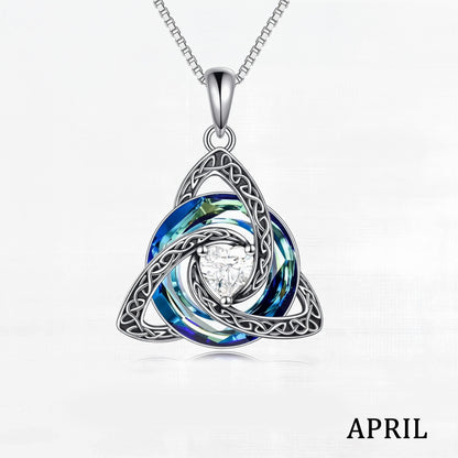 ♾️💖Birthstone Celtic Knot Necklace with cards