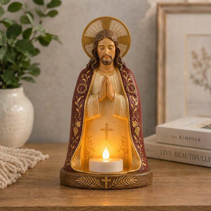 ✝️🕯Jesus & Virgin Mary Prayer Candle Holder