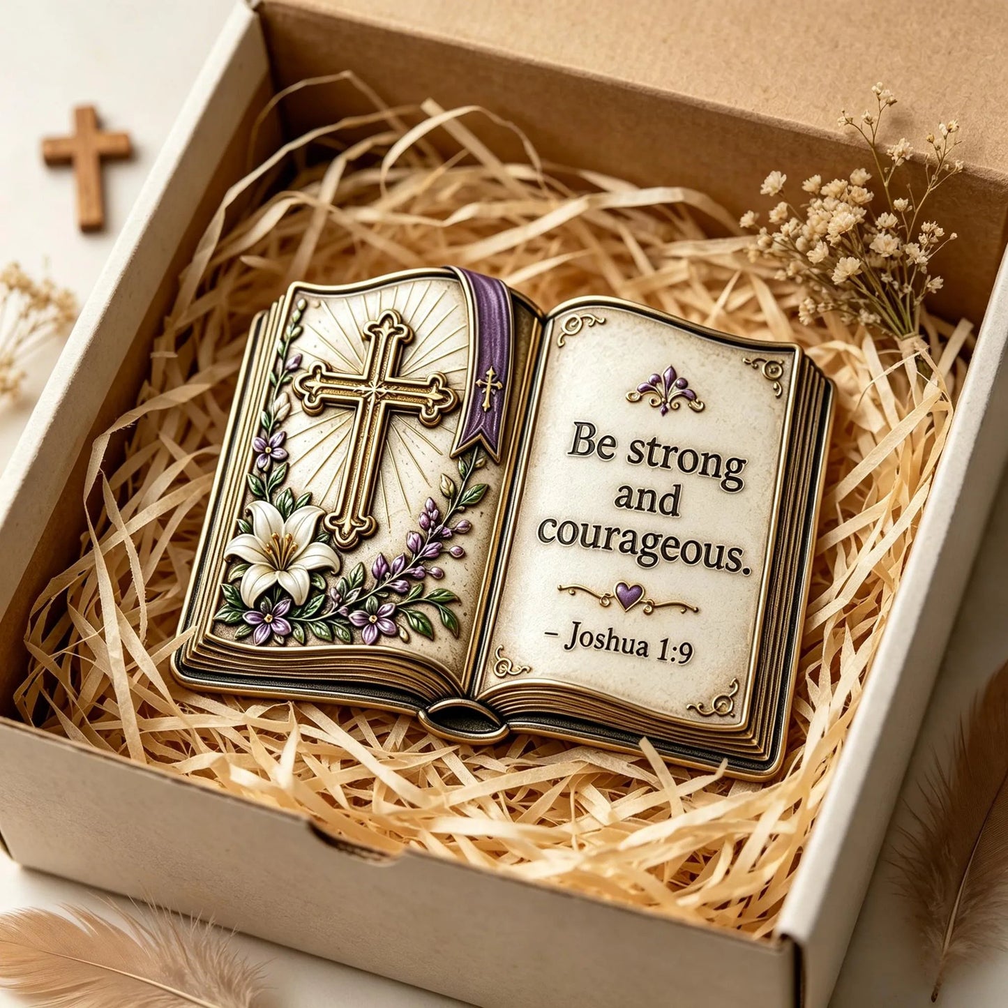 ✝️Open Bible Pocket Hug – Faith You Can Carry With You