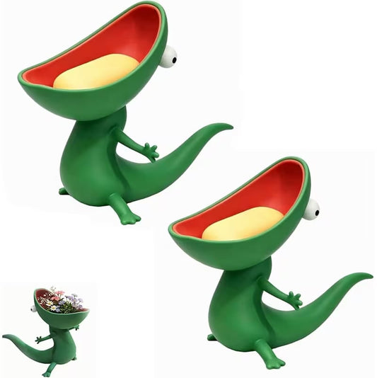Cute Lizard Soap Holder Storage Shelf
