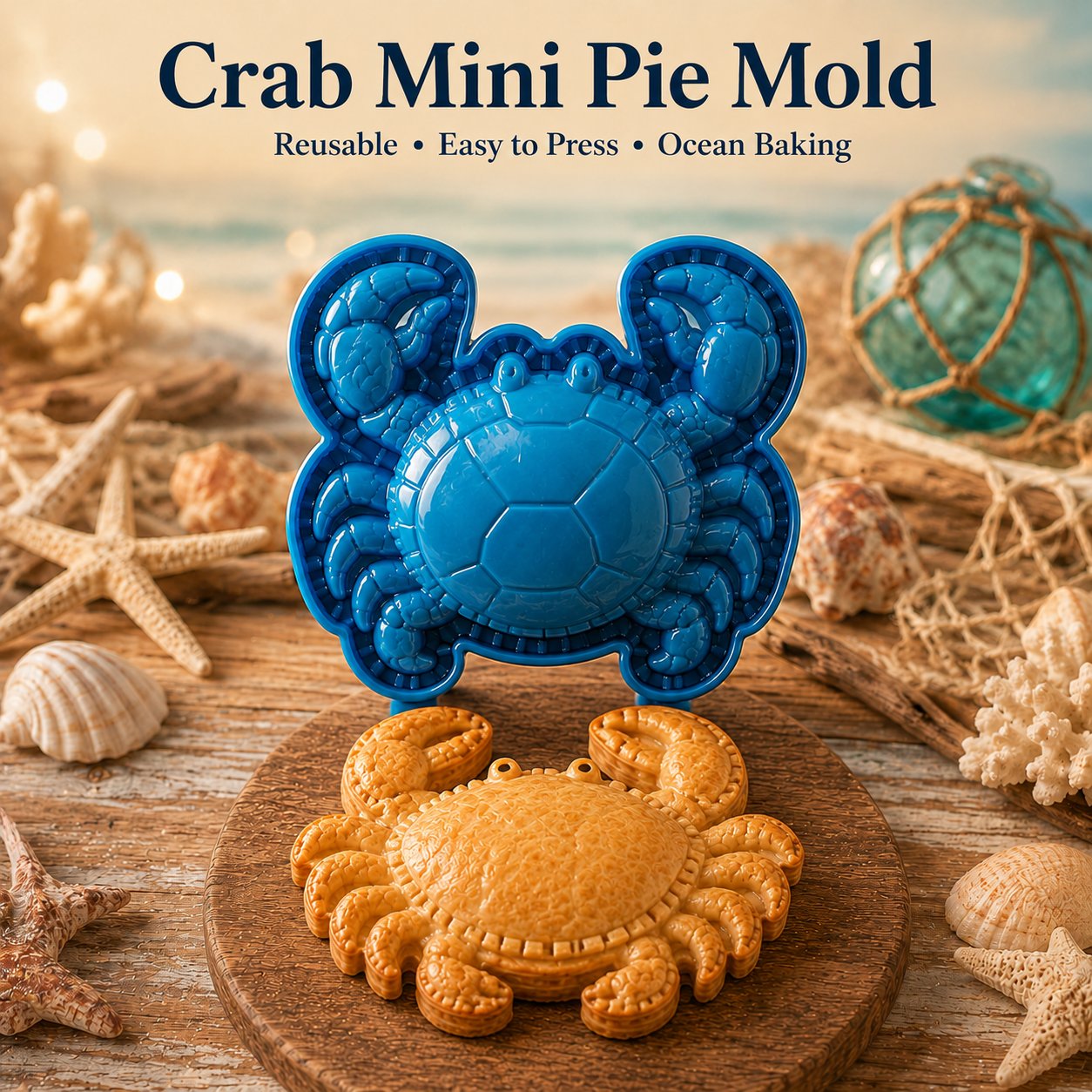🔥HOT SALE🔥⏳ Last Day 50% OFF – 🌊 8-Design Ocean Filled Pie Press Collection | Reusable Hinged Molds for Cutting, Filling, Shaping & Sealing Marine-Themed Hand Pies 🥧✨