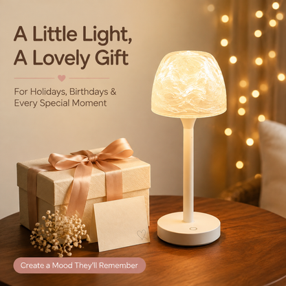 Aurora/Ocean Wave/Water Ripple Desk Lamp – 16-Color Ambient Table Lamp with Control