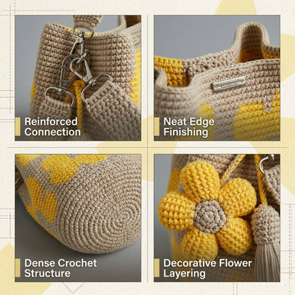 🔥Mother's Day Coming Soon: 49% OFF-Handmade Crochet Flower Tote 🌼✨