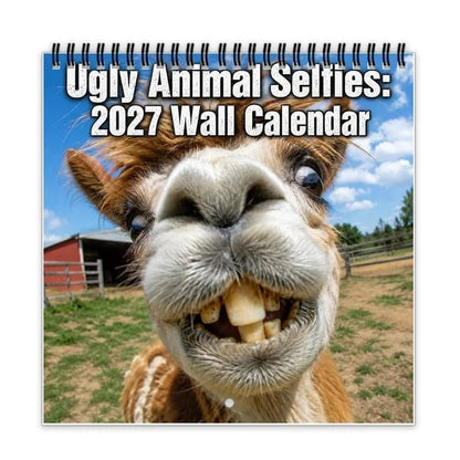 📸😂2027 Ugly Animal Selfies Wall Calendar
