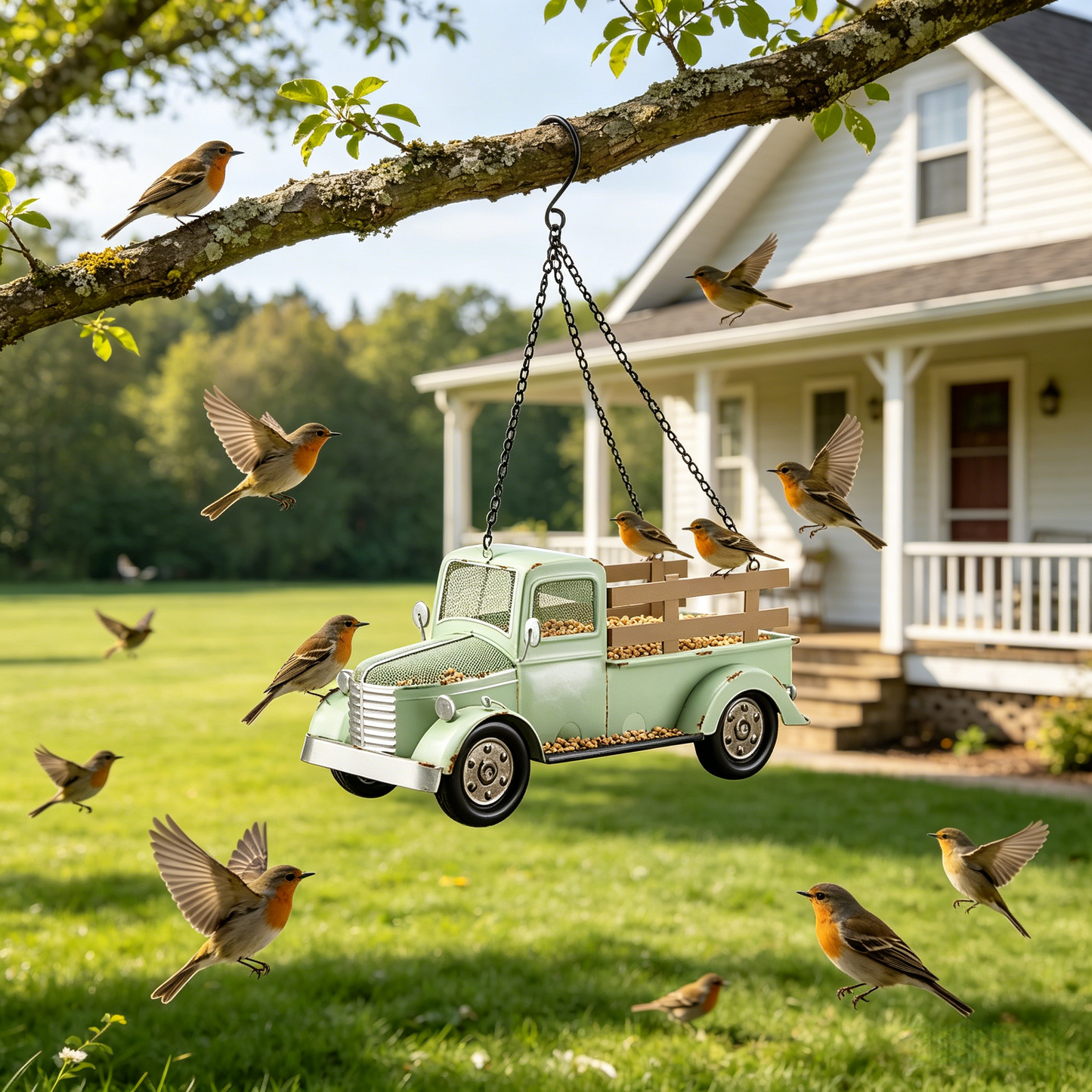 🚛🐦 Vintage Truck Bird Feeder – Add a Touch of Nostalgia to Your Garden
