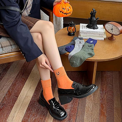 Halloween Embroidered Ankle Socks 🎃