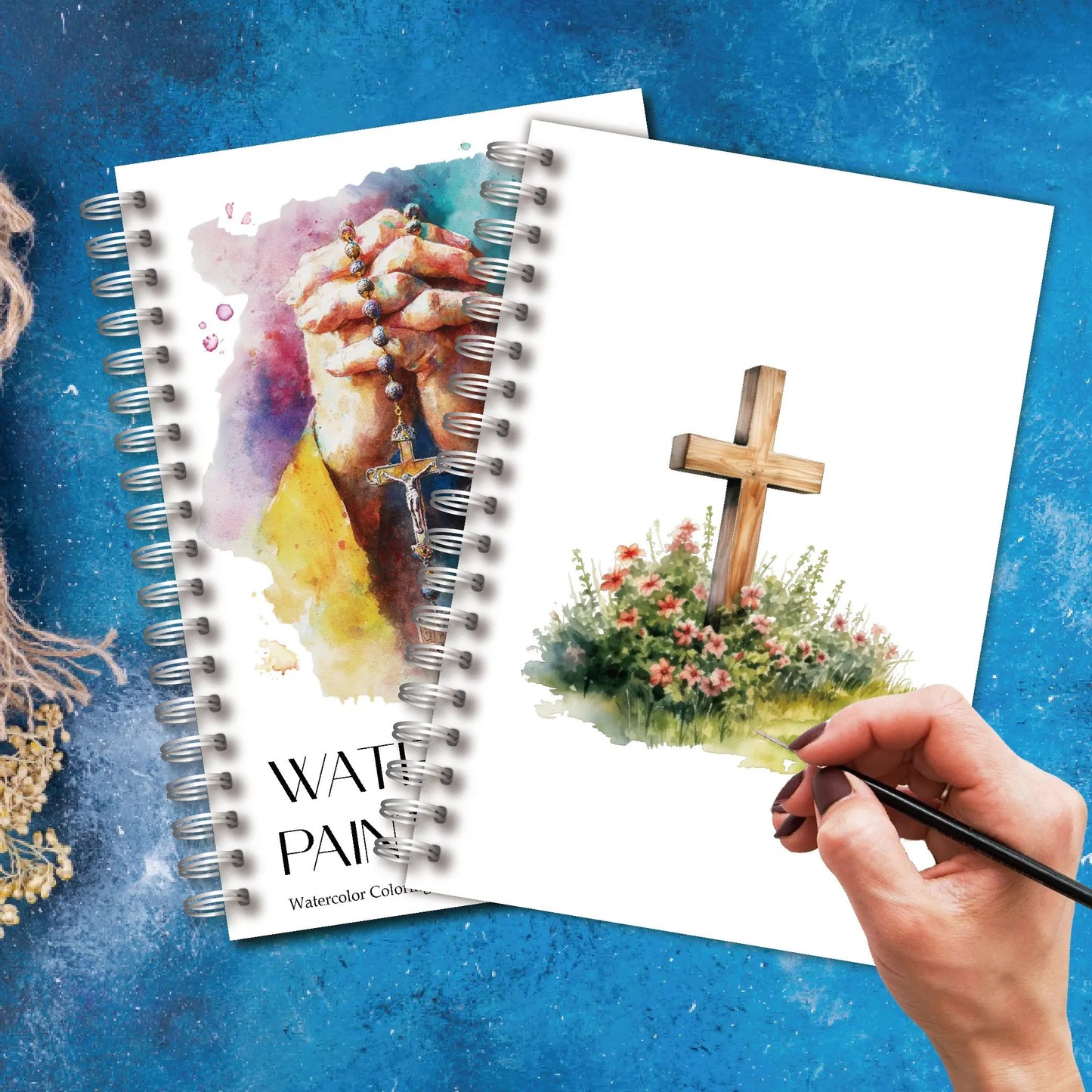📚✍️Beginner-Friendly💕Christian Bible Verses Watercolor Coloring Book✝️🎨