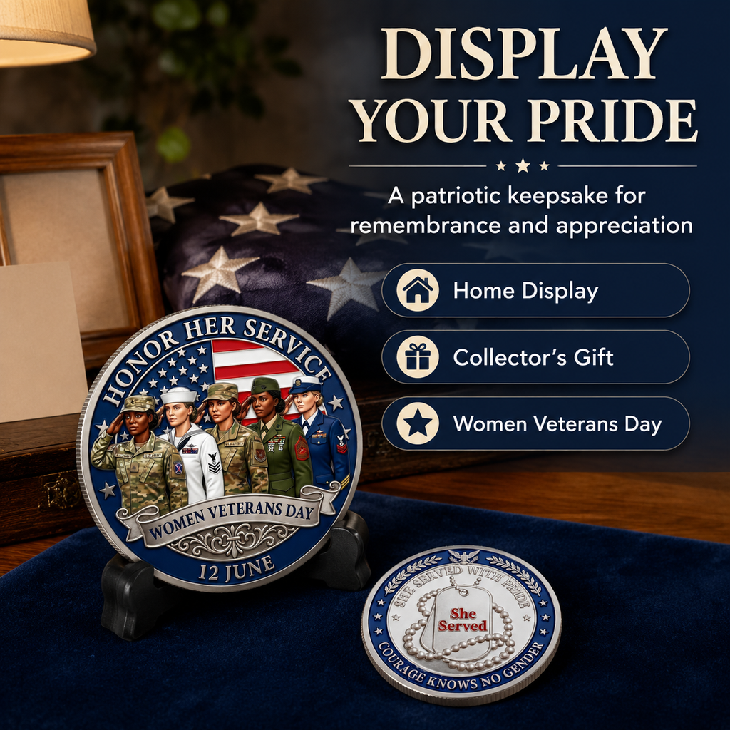 🔥Last Day 50% OFF 🔥Women Veterans Day Commemorative Coin - "Honor Her Service" 🎖️