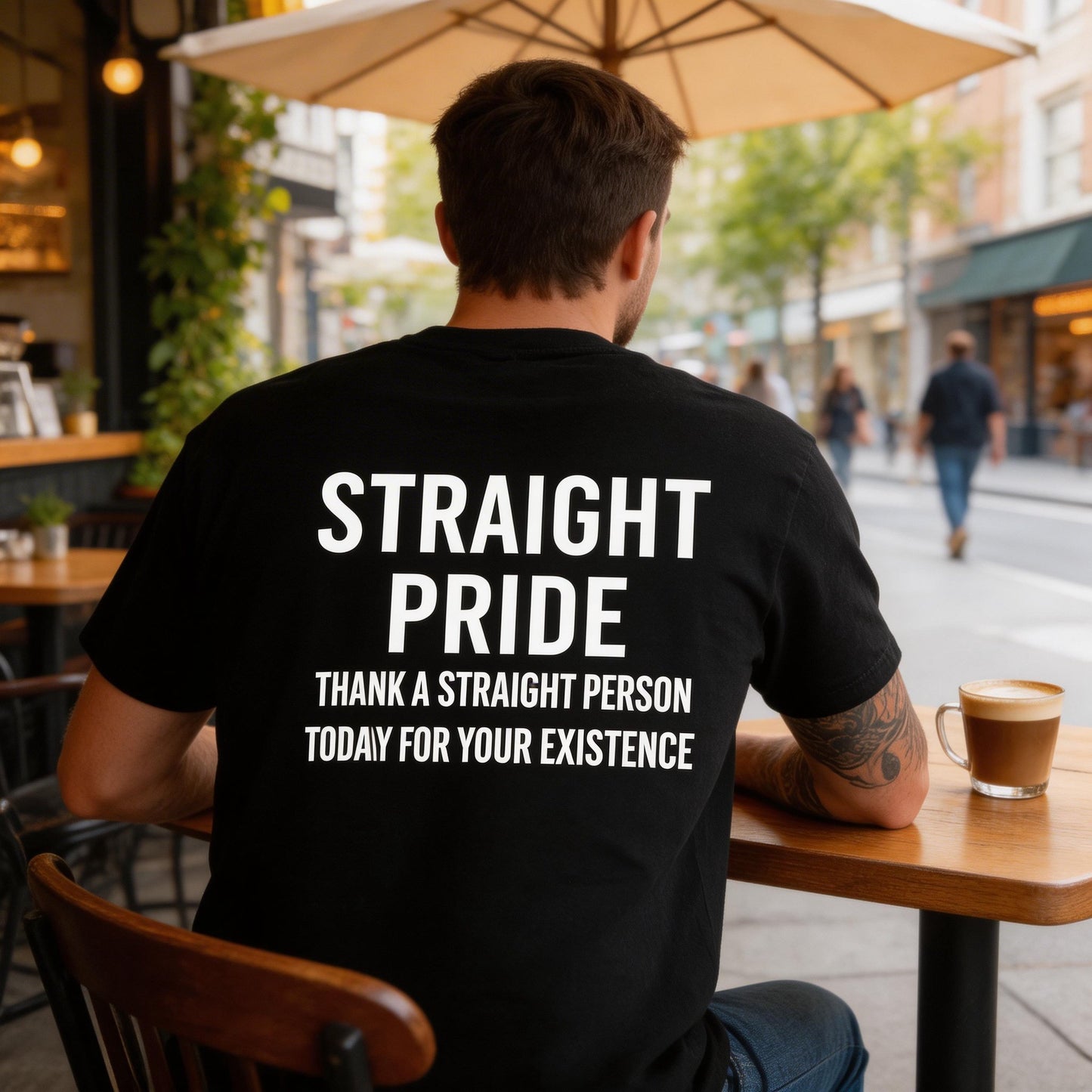 🏆Last Day Promo: 67% OFF 👕😄 Straight Pride Graphic Tee – Funny Unisex Cotton T-Shirt